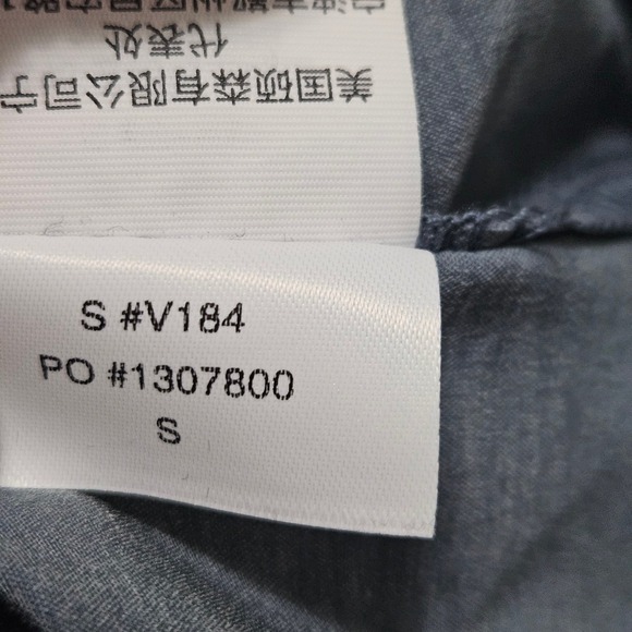 Vuori Men Bridge Short Sleeve Button Down Shirt Gray Pattern Stretch Small V184 - Picture 8 of 13